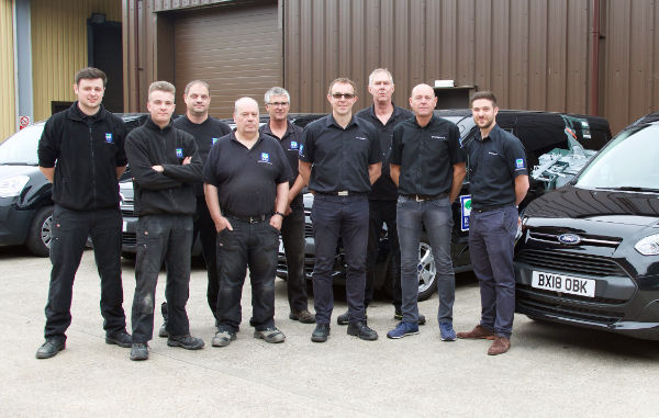  photograph of the R&J Machinery engineering team